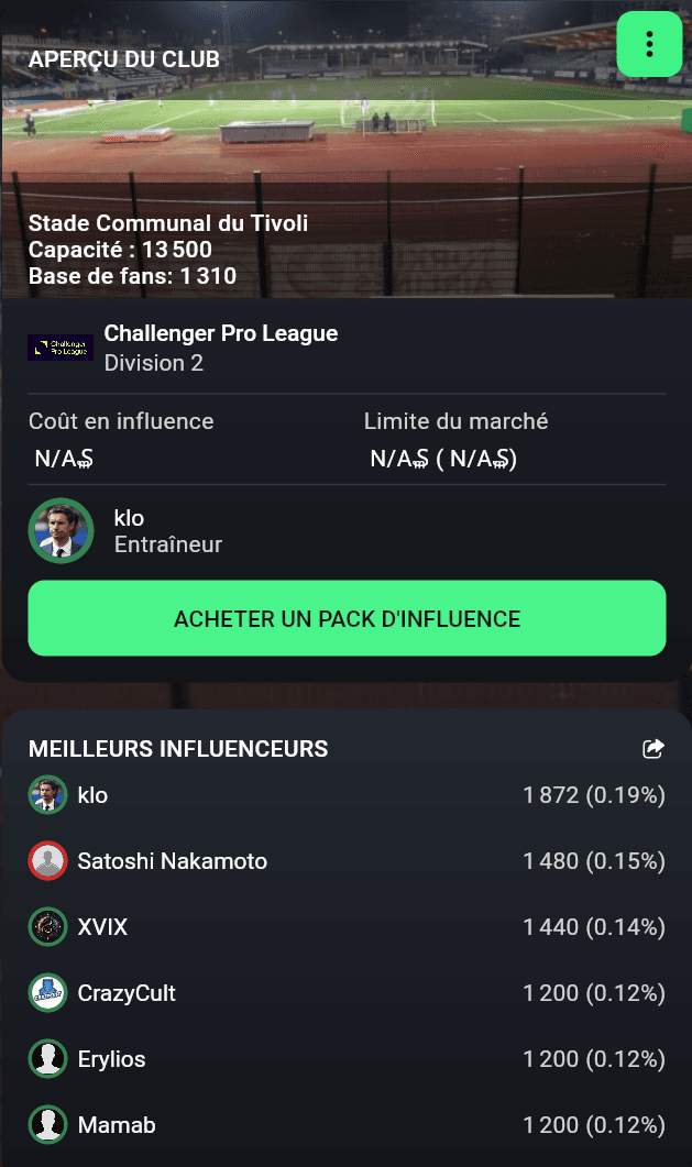 Coach Interface